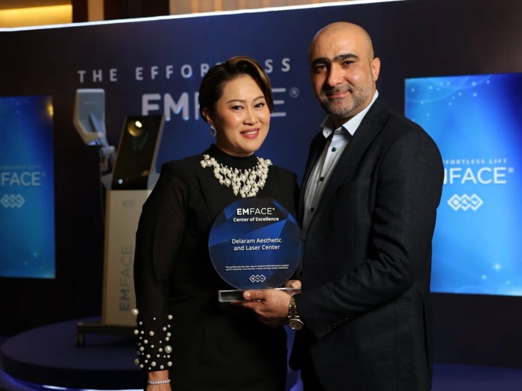 Delaram Aesthetics recognized as Center of Excellence for EMFACE treatment in Bacolod.
